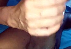 Married amateur wife intensely performs blowjob and jerks off kingblack on sex tape