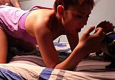 rough doggystyle with a horny latina slut bent over