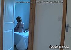 Unfaithful English MILF Sonia Reveals Monster Tits in Lingerie