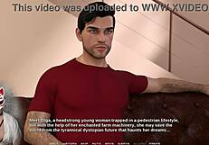 Blonde Babe Smothers in Masked Cartoon