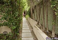 I'm so horny, I lick that teen lesbian's pussy so good, fingering her too!