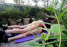 fucking on balcony in public, hoping neighbor misses wife's epic deepthroat finale