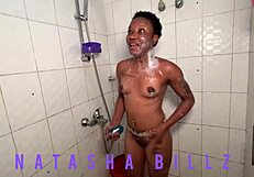 Natasha relaxes in a soothing bath, enjoying the warm water and peaceful moment