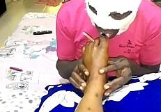 She says, Worship my feet and smoke between my toes as punishment.