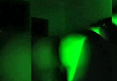 Morena does naughty strip-tease in dark room