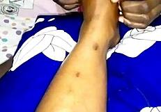 She says, Worship my feet and smoke between my toes as punishment.