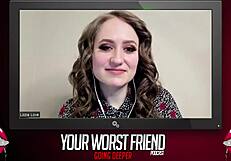 lizzie love shares wild casting tales as your worst friend going deeper in season 3 with mike alexio