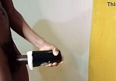 black cup sucks black boy cock, making african men stay longer during sex!