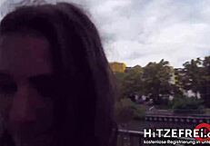 i pick up mackenzie mace for a public cucumber challenge blowjob