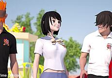 hentai sex university episode 8, blitz break trailer with anime babes