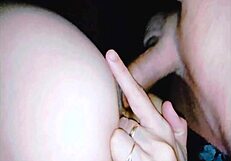 skinny fitness wife bends over for homemade anal pounding in pov couple scene