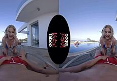 Want to see this blonde give a taboo blowjob and handjob in POV?