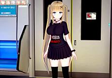 Eleanor gives intense paizuri and blowjob in 3d hentai