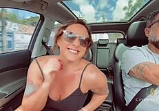 Hey, you think I could resist her sucking me off in the car till she’s full of cum?