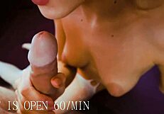 Deepthroat Blowjob on Webcam with Cosplay