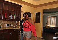 ebony wife imani rose cheats with big black cock neighbor