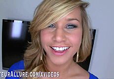 Does Kennedy Leigh swallow two hot loads after sucking and fucking?