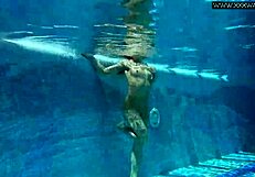 i admire nicole pearl, the juicy russian milf swimming in the pool