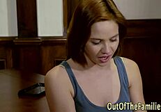 real stepdaughter shares a quiet moment