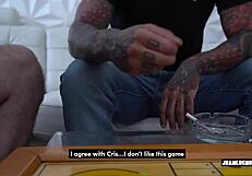 the cookie game with tattooed pierced young amateurs