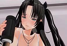 rin's soothing voice guides uncensored hentai asmr session with onaho and earphones at 60fps