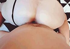 Wife's Ass Bent Over for Big Cock Anal POV