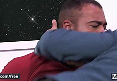 i'm jordan boss, sucking micah brandt's cock in this gay parody. oops, i mean blowing him.