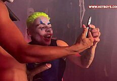 Halloween orgy at the guys' house!