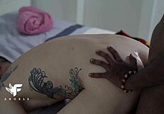 SUBMISSIVE SLUT TIED UP FOR RAW ANAL POUNDING - MR PHILO & ZACH ANGELS. TATTOOED BODY BOUND IN HOMEMADE BDSM SESSION.