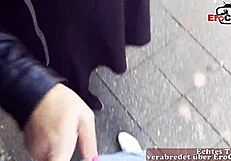 deutsche blondine getting picked up for public pov sex