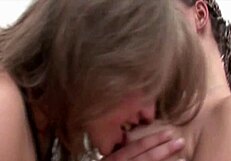 Two girls in stockings play lesbian games with toys and fingering.