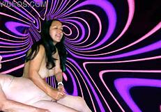 Latina Agarabas Undresses Dancing Striptease With Cum