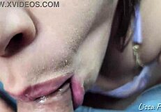 feeling the careless blowjob from my stepsister in pov