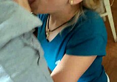 kristina sucking cock homemade style