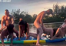 A Suruba Of Friends Delivers Orgasms Through Oral Riding And Interracial Creampie