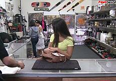 Curvy Latina settles debts with body in pawnshop 😍
