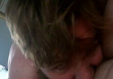 Quickie with young wife, then she squirts in my face