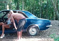 MY FRIEND'S WHORE GOT ANAL CREAMPIE!