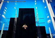 The sexy girls from ornamental jumps flaunt their perfect asses in a steamy display