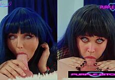 two hinatas and two sakuras get horny in homemade cosplay blowjob action