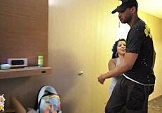 Spanish Barbie Fucks Lucky Guy