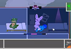 Hole Dweller Furry Hentai Game Pornplay Ep 1: Bunnygirl with Gigantic Tits Sits on Face to Squirt!