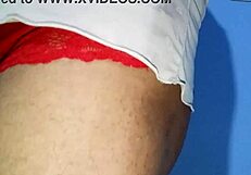 modeling my ex's intimate clothing in a casual setting