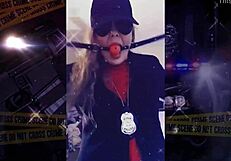 I tried on my police costume for a goddess roleplay domination scene