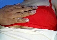 modeling my ex's intimate clothing in a casual setting