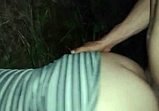 Crossdressing Bitch Bent Over for Doggystyle in Hidden Woods