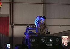 mary rider and luna dark fuck each other with dildos on bigfoot