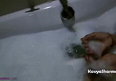 Indian Homemade Shower Video Featuring Housewife Bathing