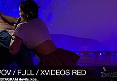 Sasha Rose tempts with blowjob and anal fingering, building to orgasm and cum in ass