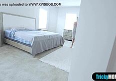 hot blonde stepmom rides stepson's hard cock in wild pov